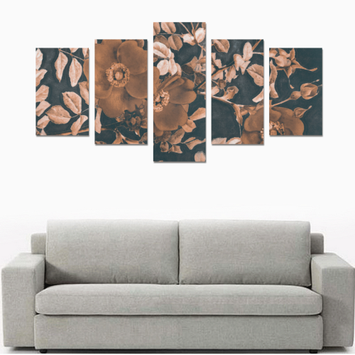 flowers #flowers #pattern #flora Canvas Print Sets C (No Frame)