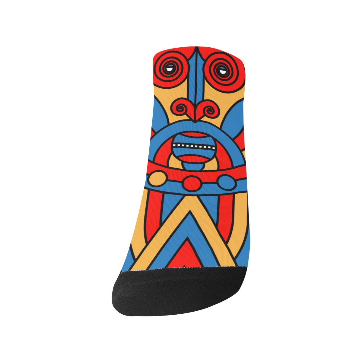 Aztec Maasai Lion Tribal Men's Ankle Socks