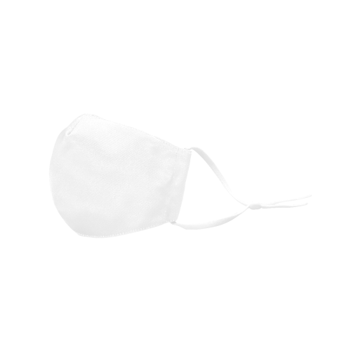 color white 3D Mouth Mask with Drawstring (60 Filters Included) (Model M04) (Non-medical Products)