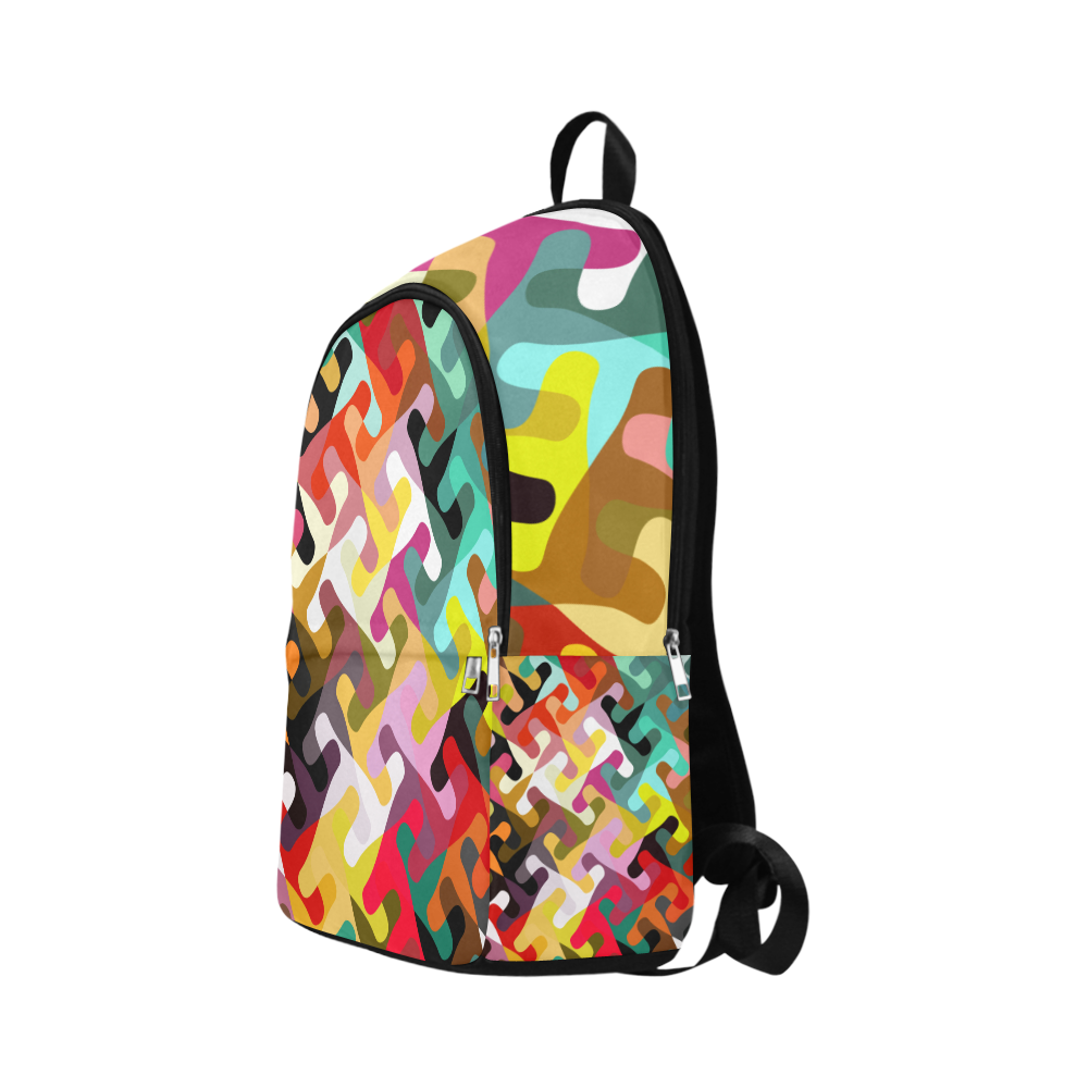 Colorful shapes Fabric Backpack for Adult (Model 1659)