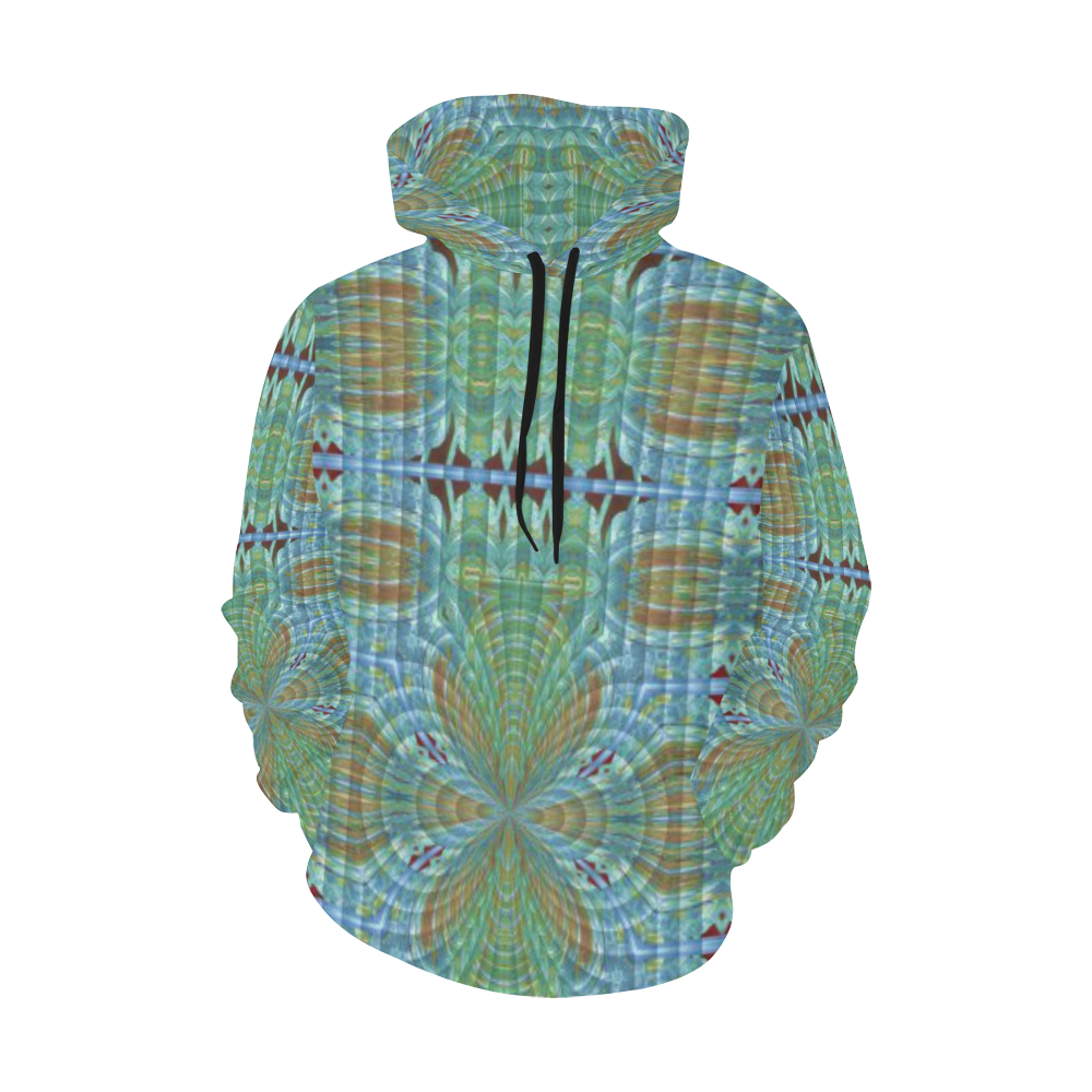 Water Blinds All Over Print Hoodie for Women (USA Size) (Model H13)