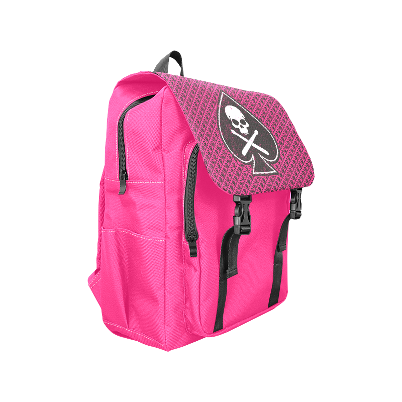 SKULL_PINK Casual Shoulders Backpack (Model 1623)