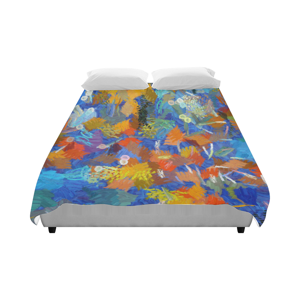 Colorful paint strokes Duvet Cover 86"x70" ( All-over-print)