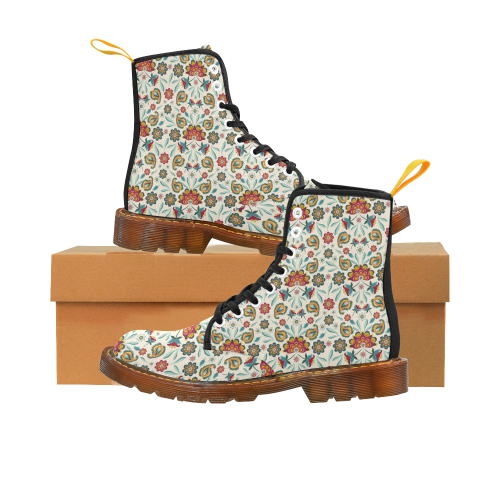 Loveley Batik Flowers Martin Boots For Women Model 1203H