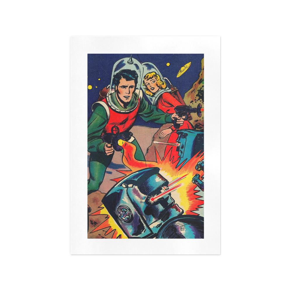 Battle in Space Art Print 13‘’x19‘’