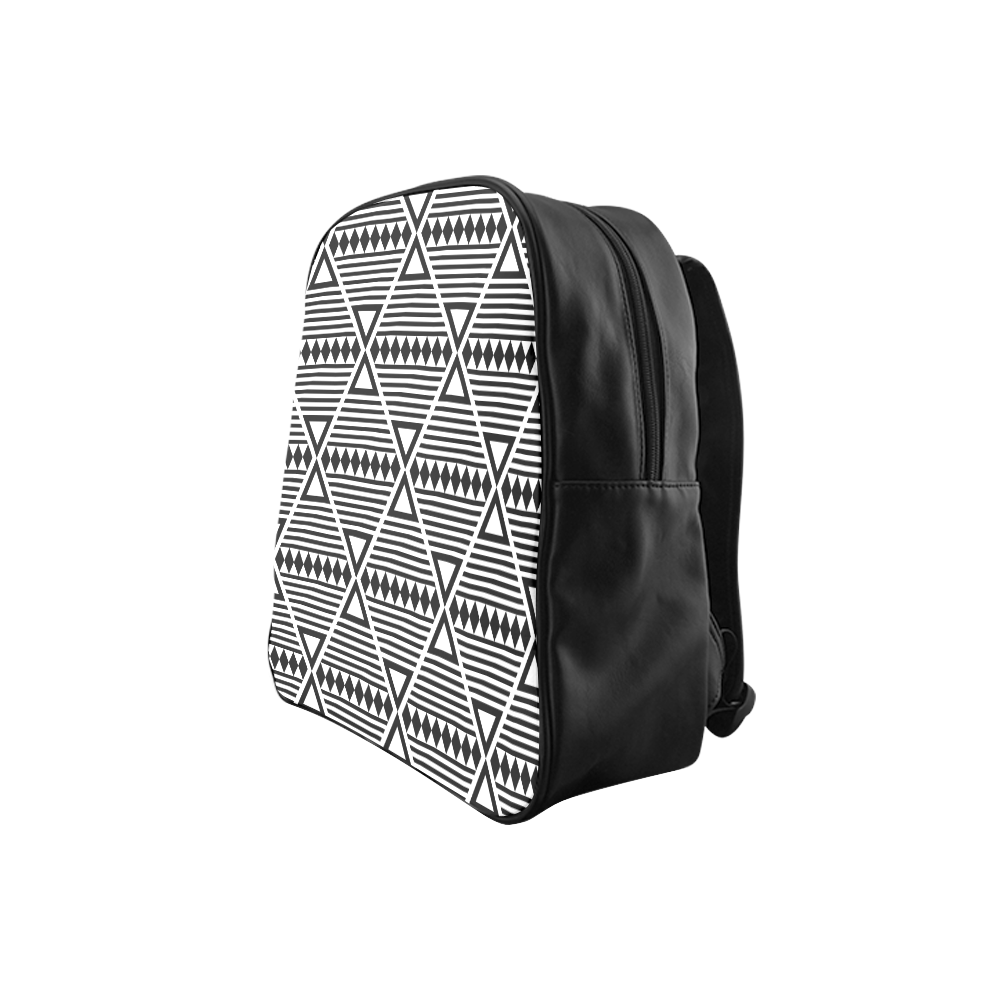 Black Aztec Tribal School Backpack (Model 1601)(Small)