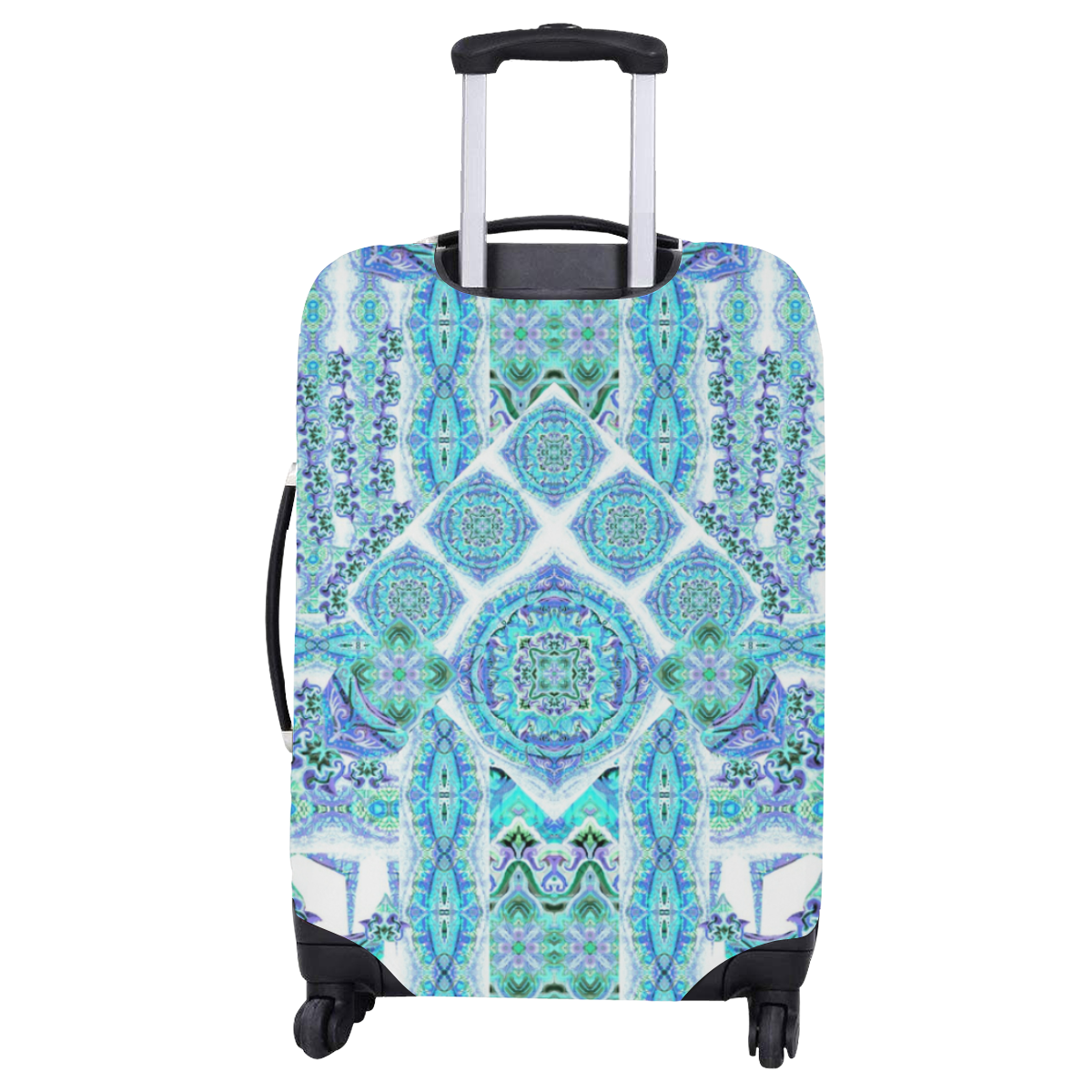 mandala spirit turquoise Luggage Cover/Large 26"-28"