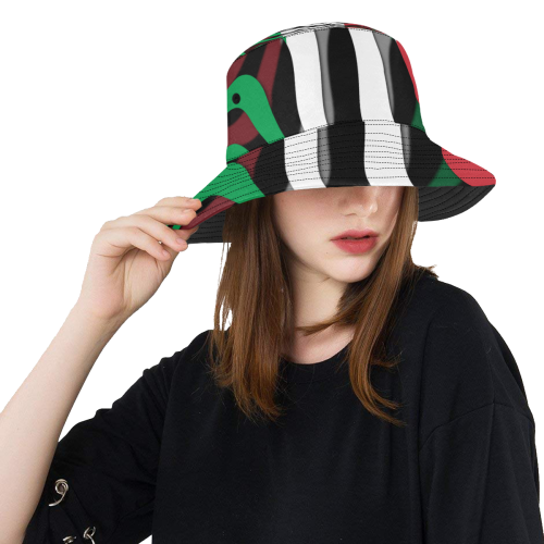 The Flag of Italy All Over Print Bucket Hat