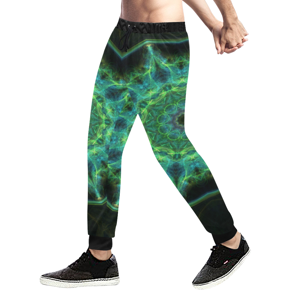 :Universal Kaleidoscope: Men's All Over Print Sweatpants (Model L11)