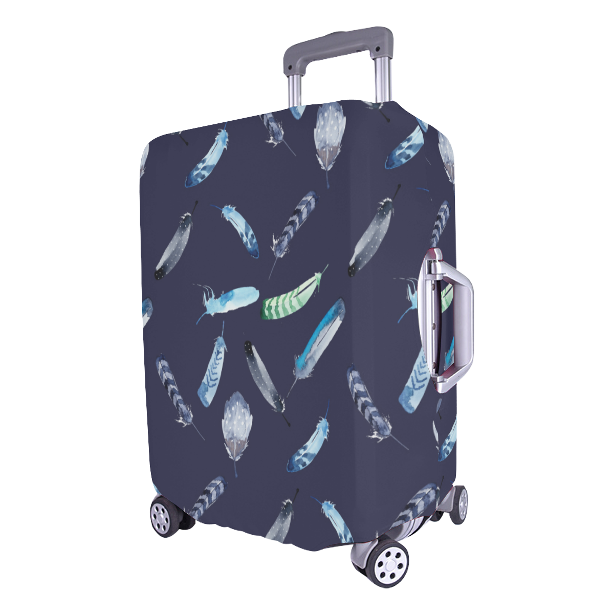 Feather dark blue Luggage Cover/Large 26"-28"