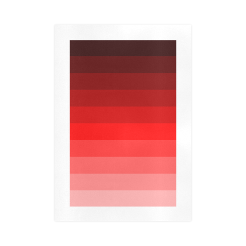 Red multicolored stripes Art Print 16‘’x23‘’