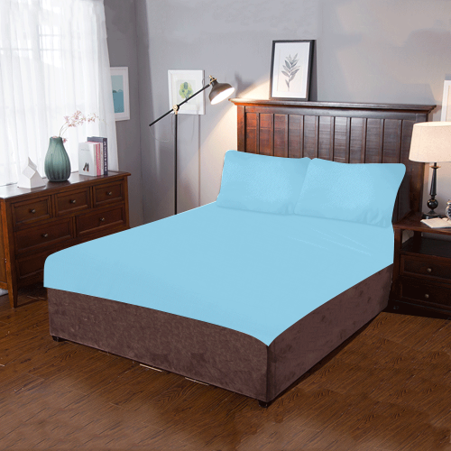 color baby blue 3-Piece Bedding Set