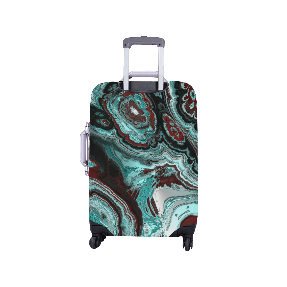 Awesome fractal marbled 05 Luggage Cover/Small 18"-21"