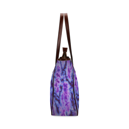 tie dye in purple and blue Classic Tote Bag (Model 1644)