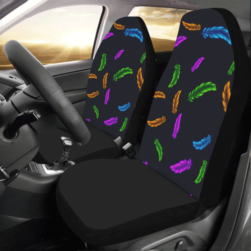 Neon Feathers Car Seat Covers (Set of 2)