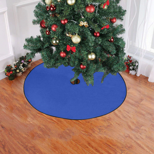 color Egyptian blue Christmas Tree Skirt 47" x 47"