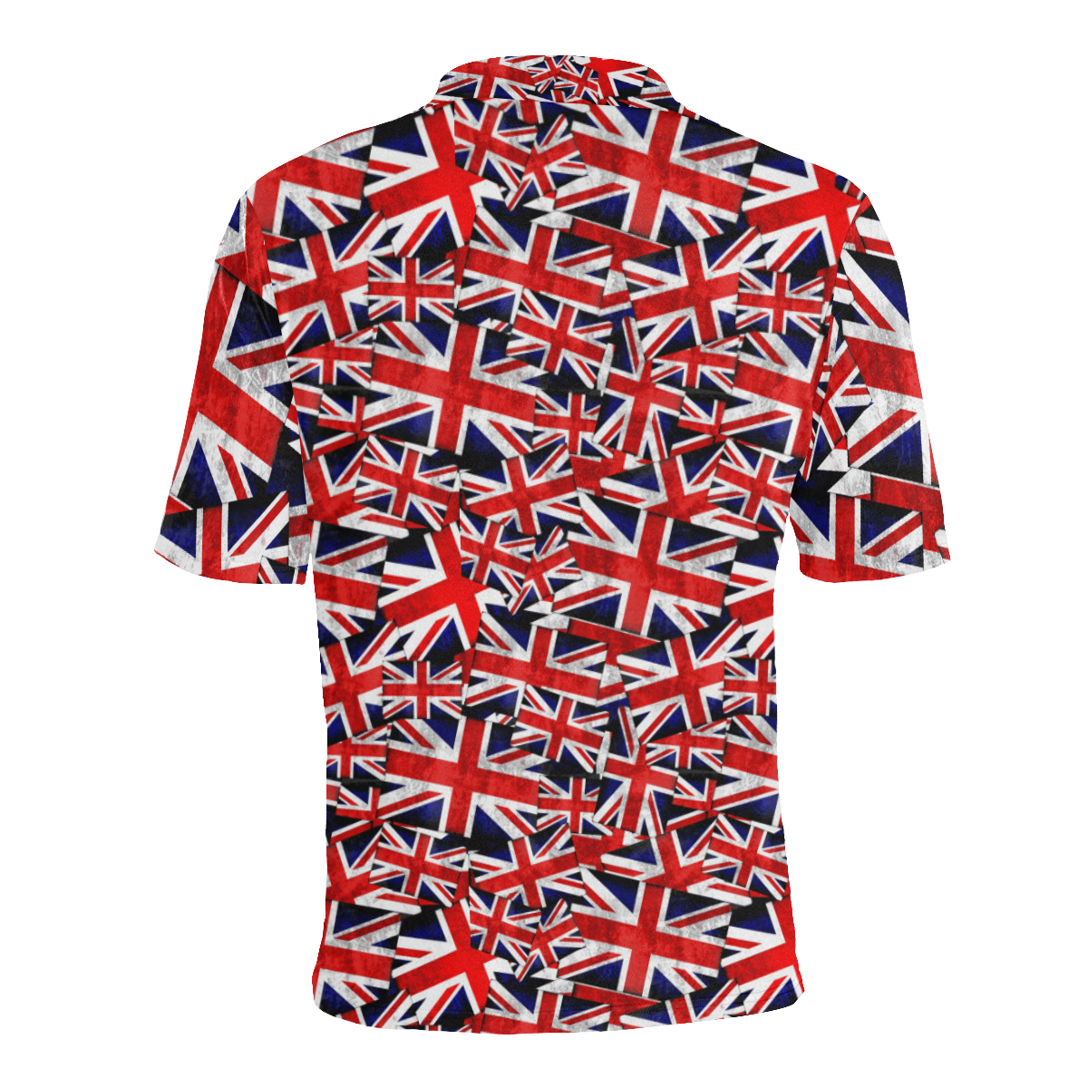 Union Jack British UK Flag Men's All Over Print Polo Shirt (Model T55)