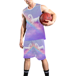 Unicorn and Rainbow All Over Print Basketball Uniform