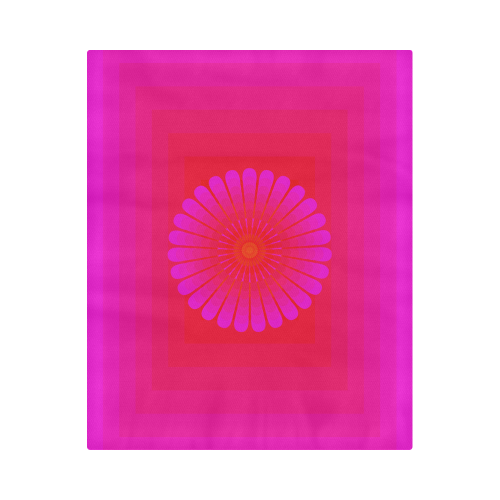 Pink flower Duvet Cover 86"x70" ( All-over-print)