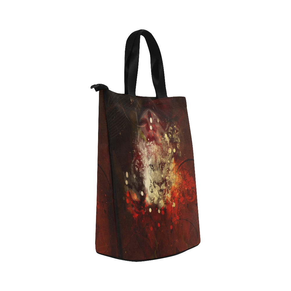 Colorful lion Nylon Lunch Tote Bag (Model 1670)