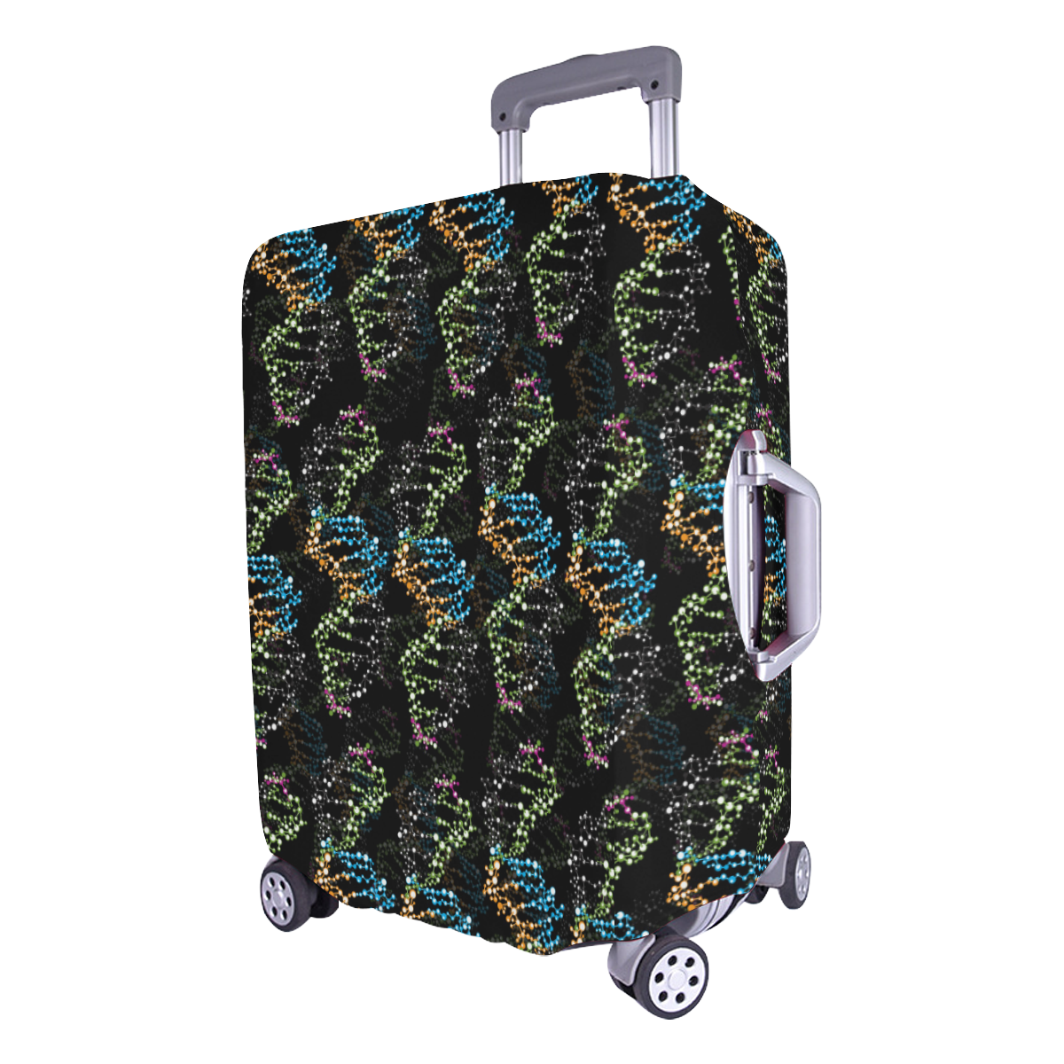 DNA pattern - Biology - Scientist Luggage Cover/Large 26"-28"