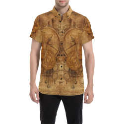A Time Travel Of STEAMPUNK 1 Men's All Over Print Short Sleeve Shirt (Model T53)