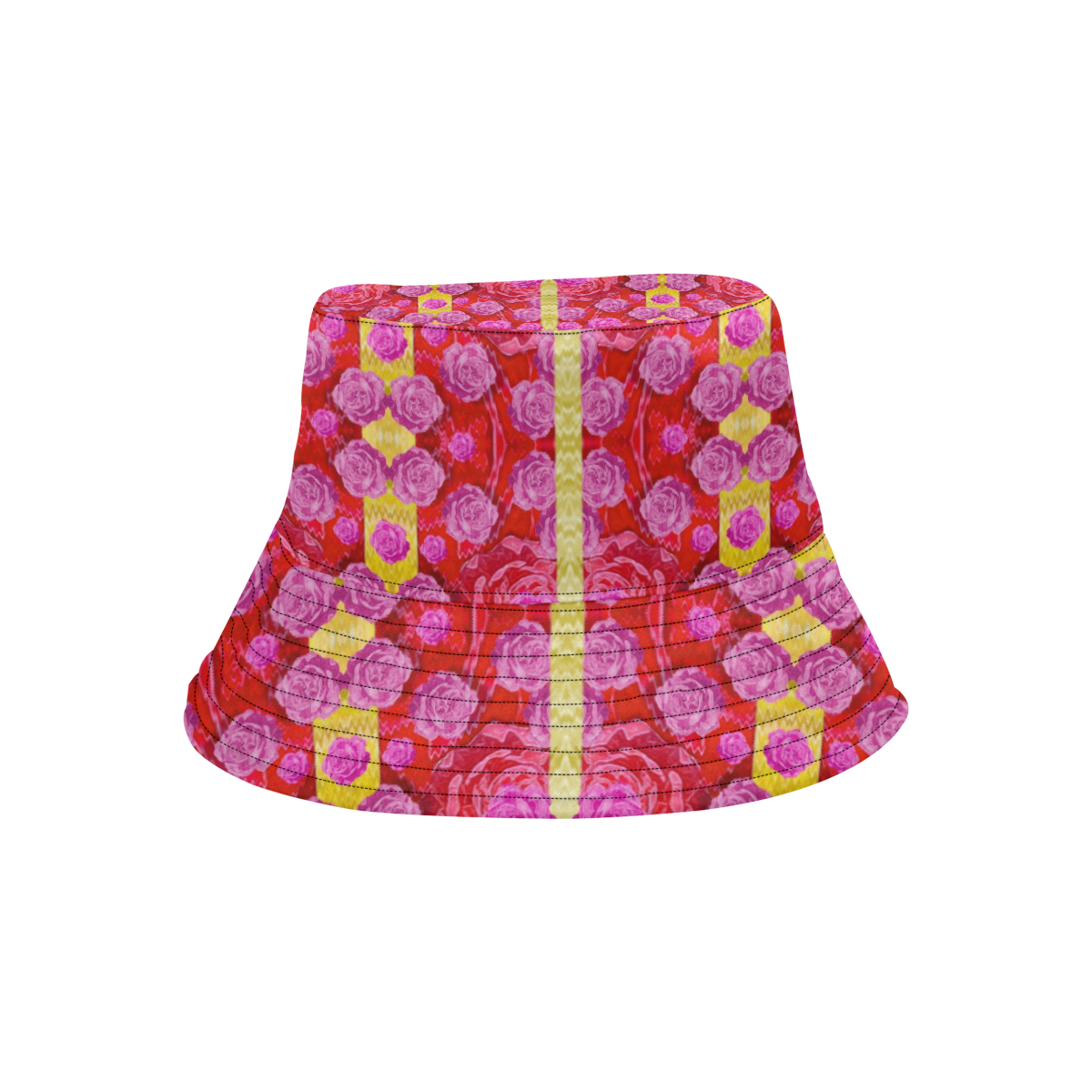 Roses and butterflies on ribbons as a gift of love All Over Print Bucket Hat