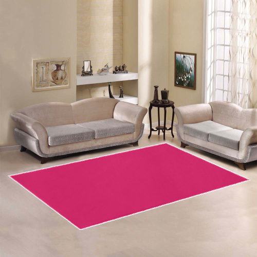 color ruby Area Rug7'x5'