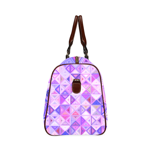 Colorful Geometric Pattern Waterproof Travel Bag/Small (Model 1639)