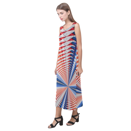 HOO Phaedra Sleeveless Open Fork Long Dress (Model D08)