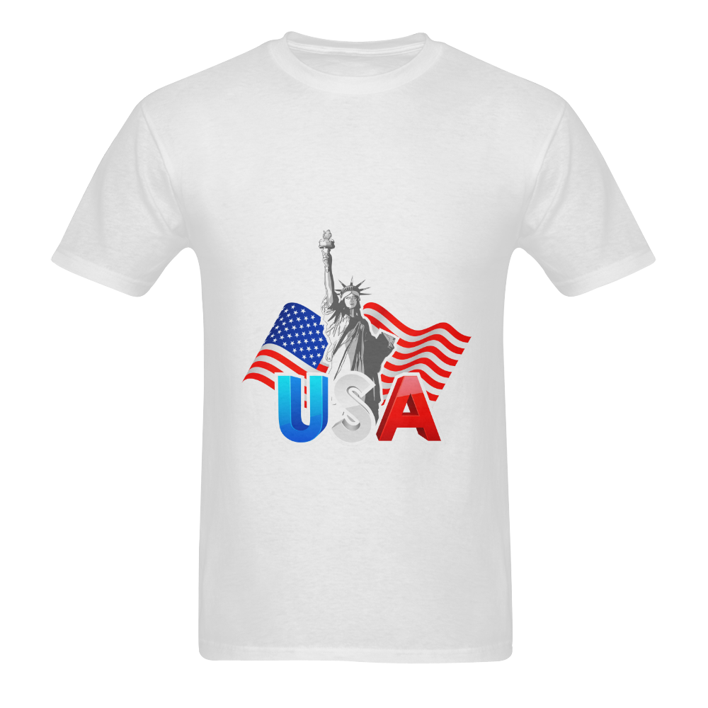 T-Shirt liberties USA Men's T-shirt in USA Size (Front Printing Only) (Model T02)