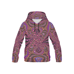 hearts everywhere B  by JamColors All Over Print Hoodie for Kid (USA Size) (Model H13)