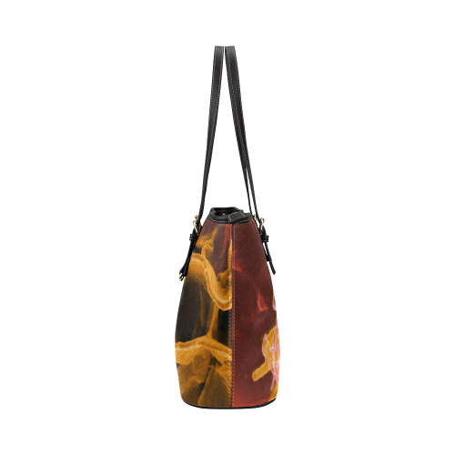 BACTERIA 3 Leather Tote Bag/Small (Model 1651)