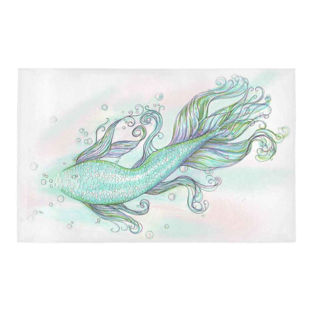 Mermaid Tail Bath Rug 20''x 32''