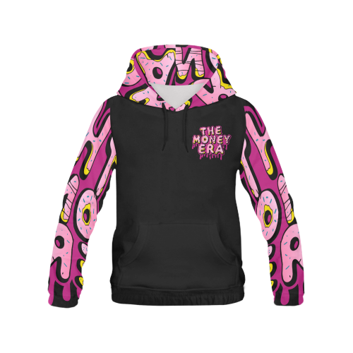 TME Doughnut Font large All Over Print Hoodie for Men (USA Size) (Model H13)