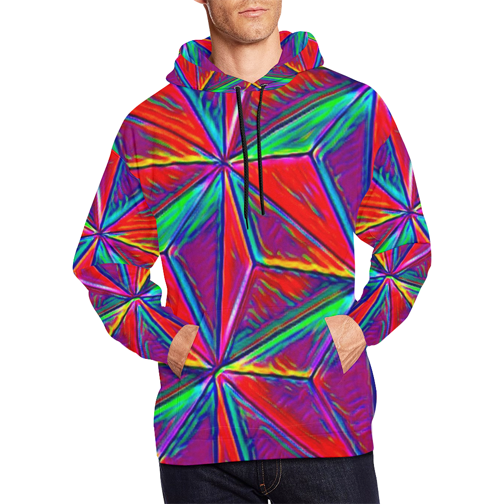 Vivid Life 1A by JamColors All Over Print Hoodie for Men/Large Size (USA Size) (Model H13)
