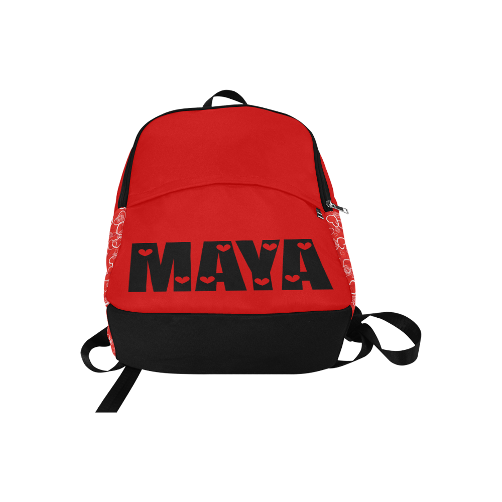 Maya heart background vector Fabric Backpack for Adult (Model 1659)