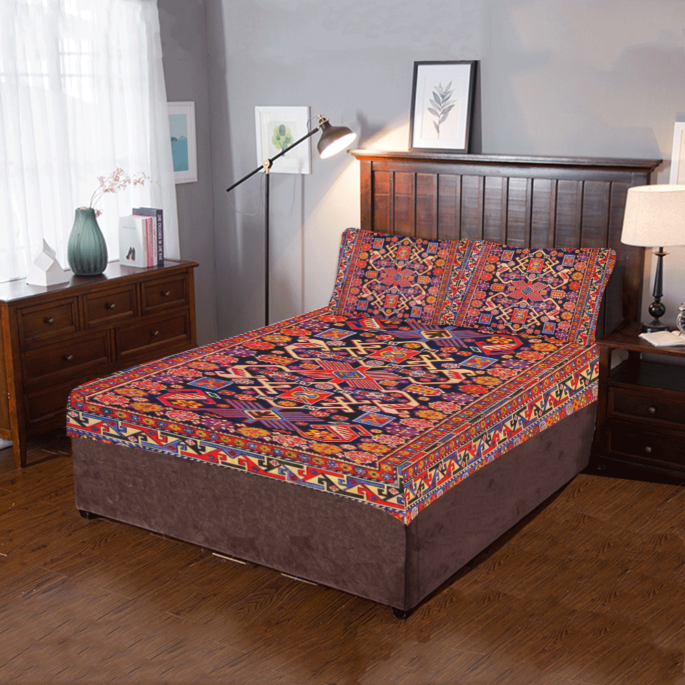 Azerbaijan Pattern 3-Piece Bedding Set