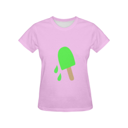 Ice Cream All Over Print T-Shirt for Women (USA Size) (Model T40)