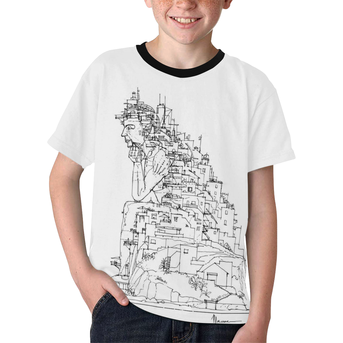 trasposizione Kids' All Over Print T-shirt (Model T65)