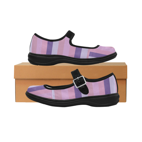 violet stars Mila Satin Women's Mary Jane Shoes (Model 4808)