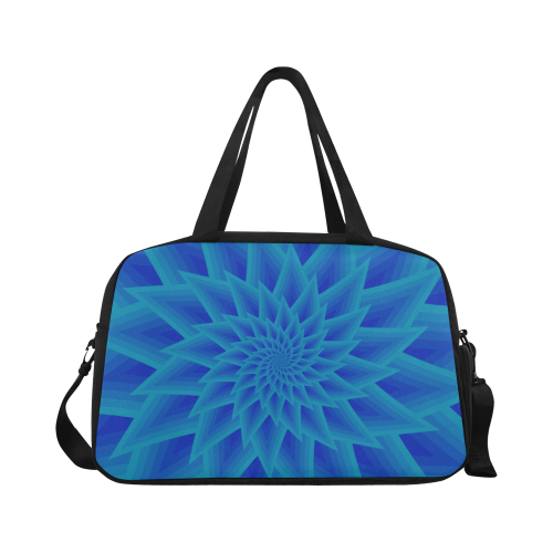 Ancient blue flower Fitness Handbag (Model 1671)
