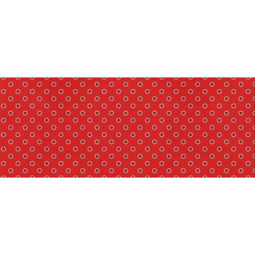 Red Polka Dots on Red Gift Wrapping Paper 58"x 23" (3 Rolls)