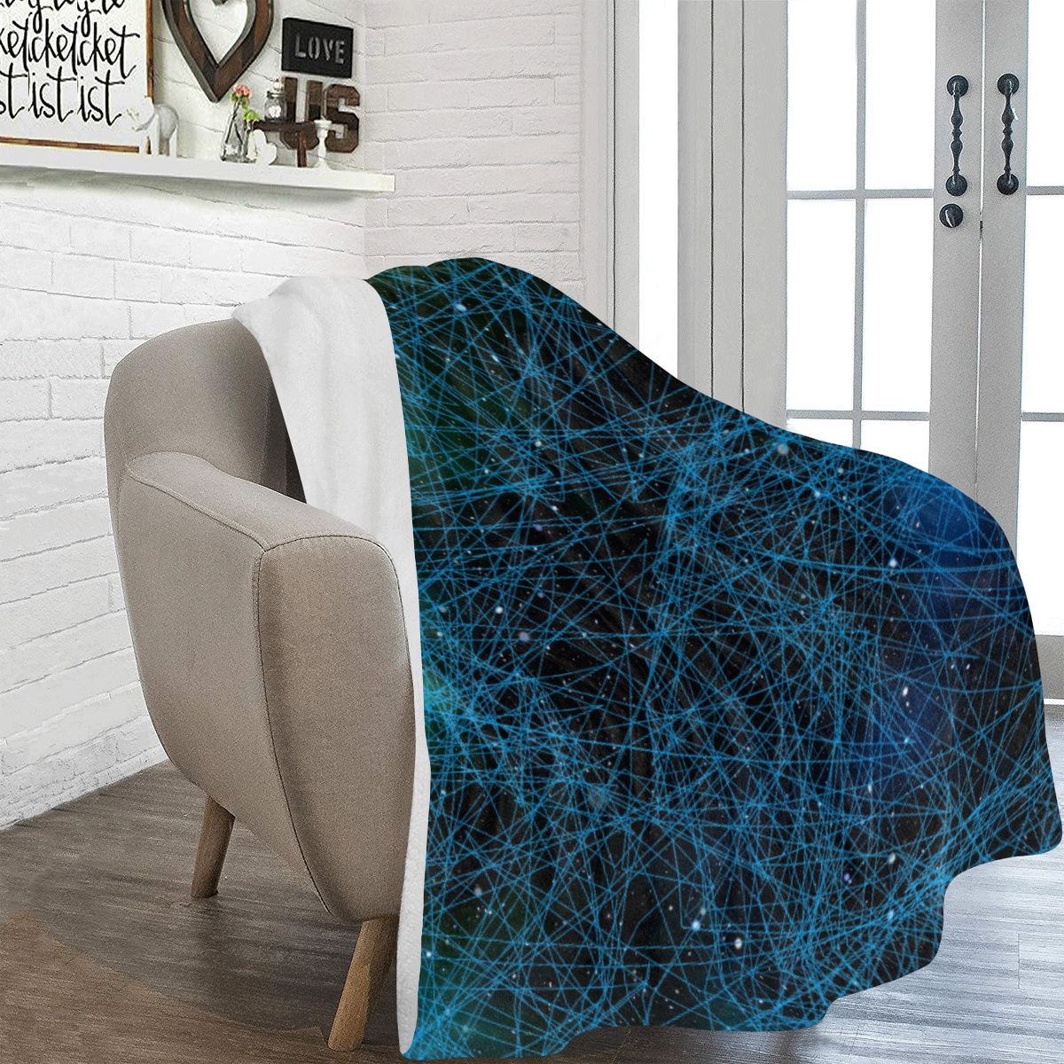 System Network Connection Ultra-Soft Micro Fleece Blanket 60"x80"