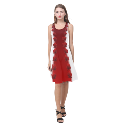 Canada Maple Leaf Dresses Sleeveless Atalanta Casual Sundress(Model D04)