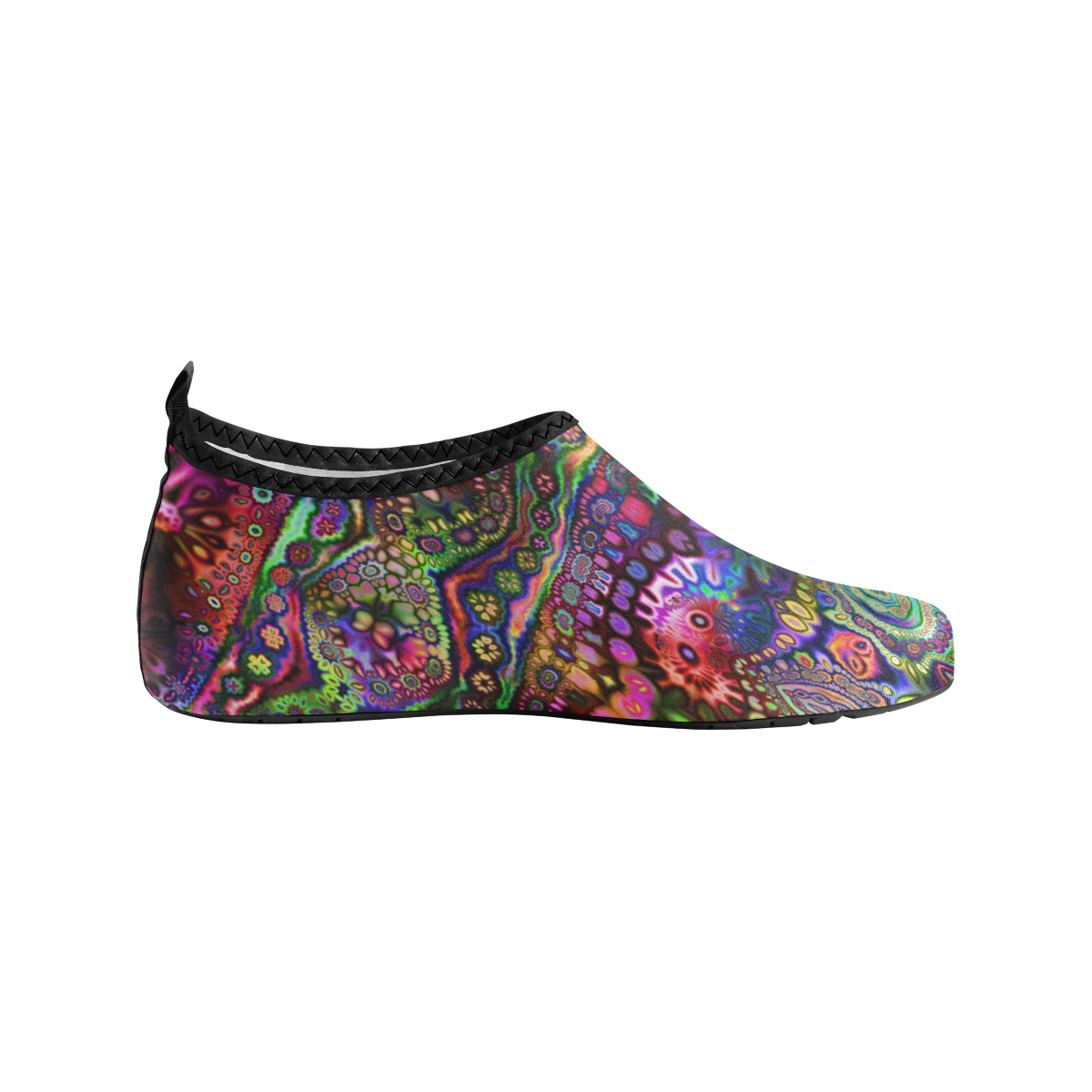 Psychedelic Rainbow Ride Women's Slip-On Water Shoes (Model 056)