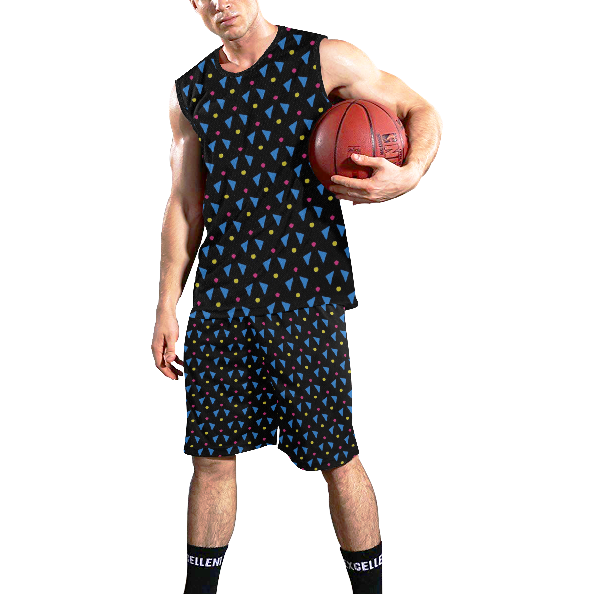 Funny Doodle Pattern 2A by JamColors All Over Print Basketball Uniform