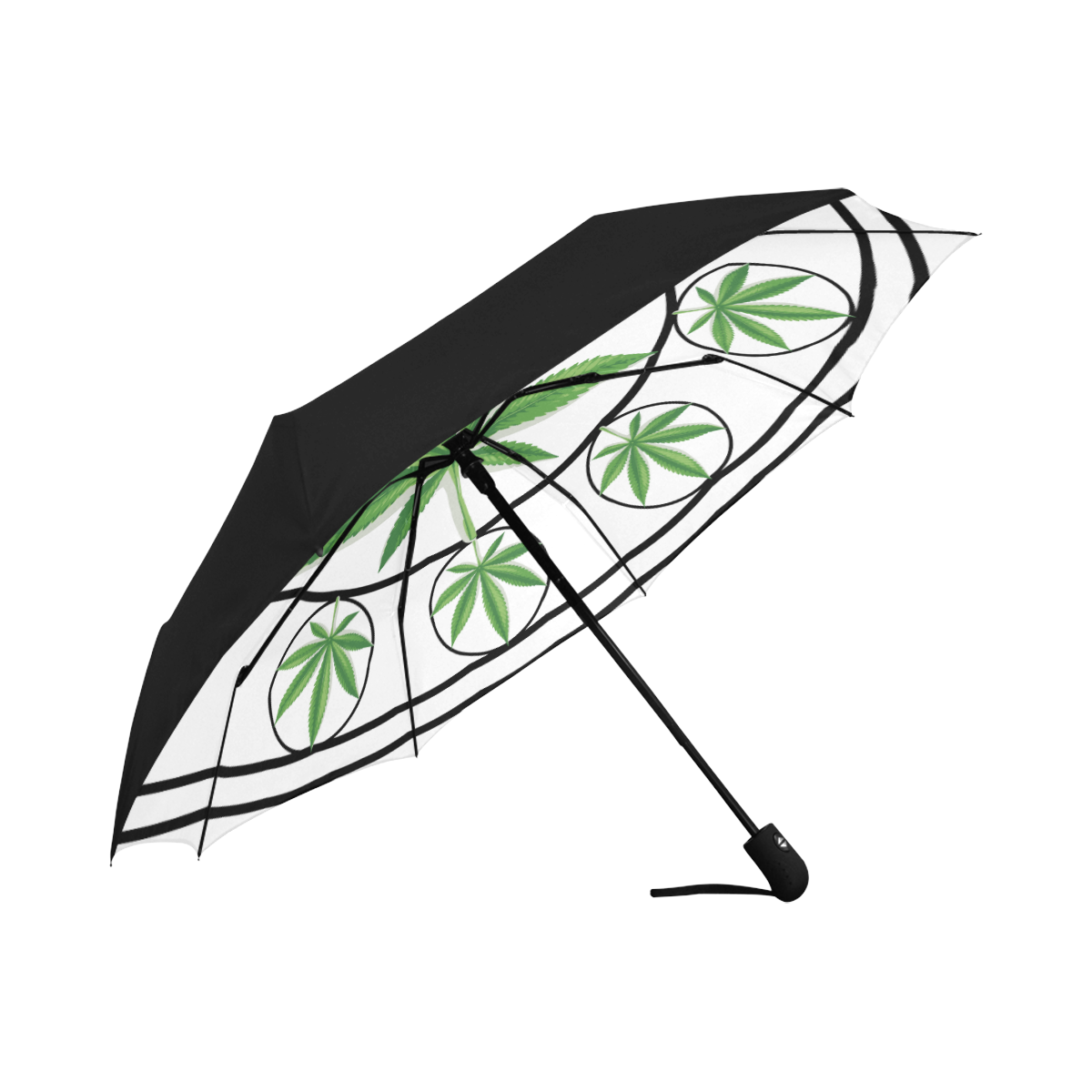 Cannabis Nouveau Anti-UV Auto-Foldable Umbrella (Underside Printing) (U06)
