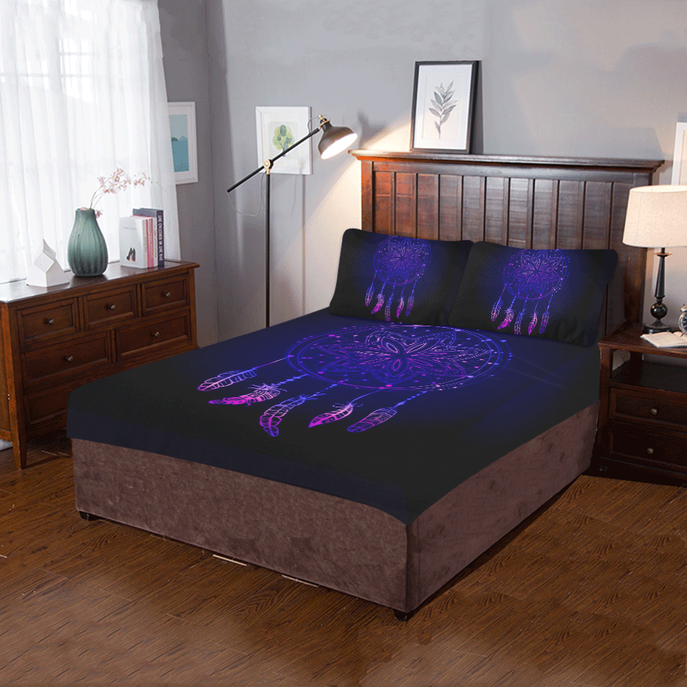 Blue Dreamcatcher 3-Piece Bedding Set