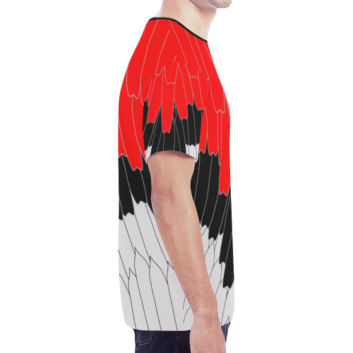 feathers New All Over Print T-shirt for Men (Model T45)